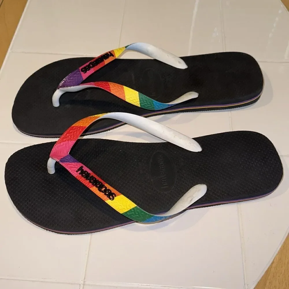 Havaianas Men's Top Pride Flip Flop Sandal Size 45/46 ~ 12/13 USA